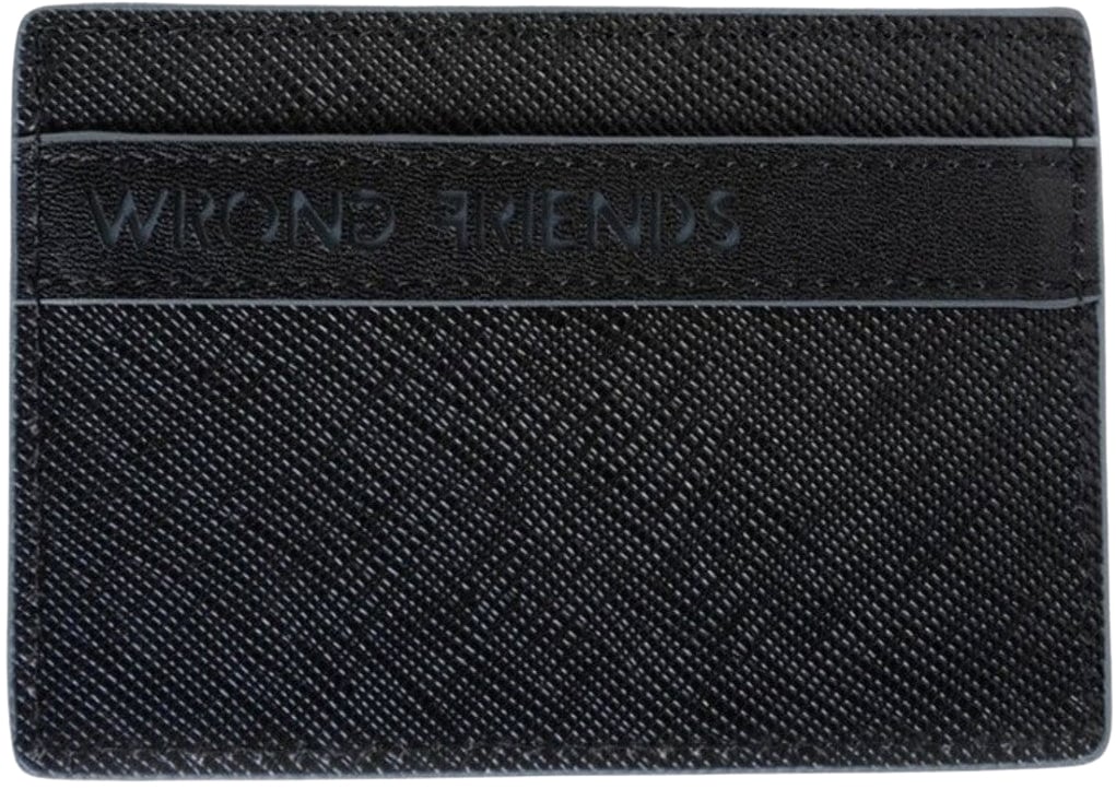 Wrong Friends SAN REMO CARDHOLDER - BLACK/NARDO GREY Grijs