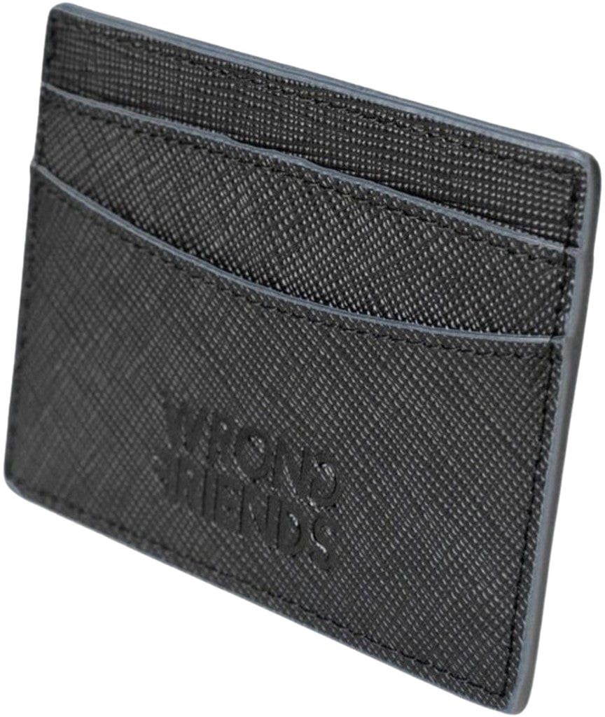 Wrong Friends SAN REMO CARDHOLDER - BLACK/NARDO GREY Grijs