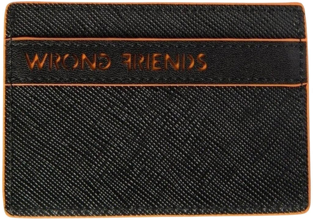 Wrong Friends SAN REMO CARDHOLDER - BLACK/ORANGE Zwart