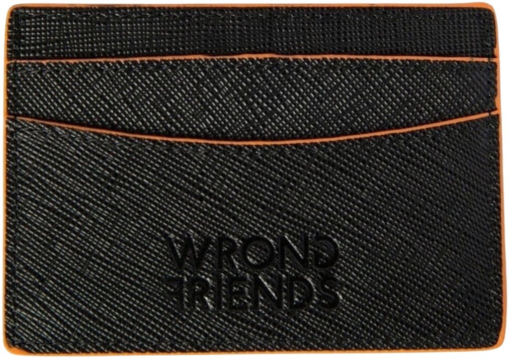 Wrong Friends SAN REMO CARDHOLDER - BLACK/ORANGE Zwart