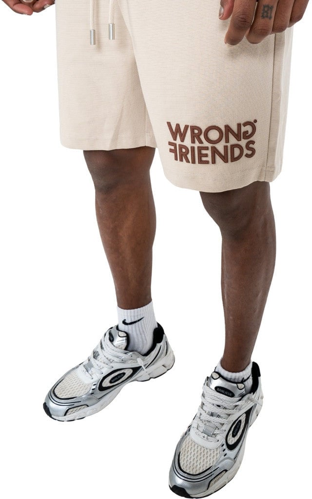 Wrong Friends SANTIAGO SHORTS - SAND Zwart