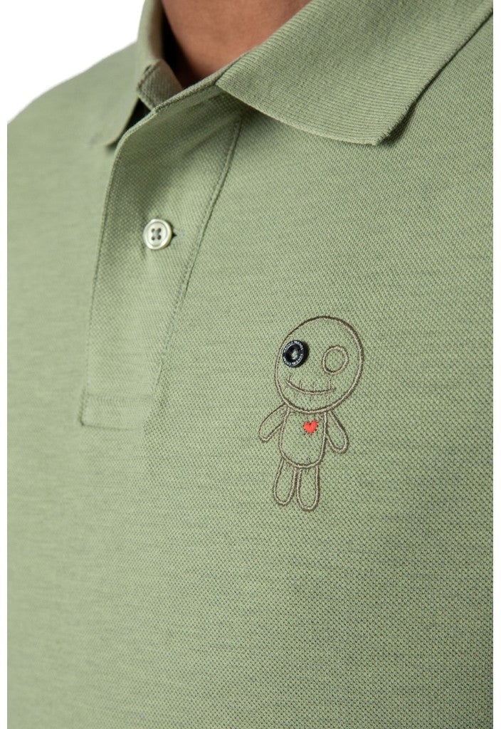 Wrong Friends SICILIA POLO T-SHIRT - GREEN Groen