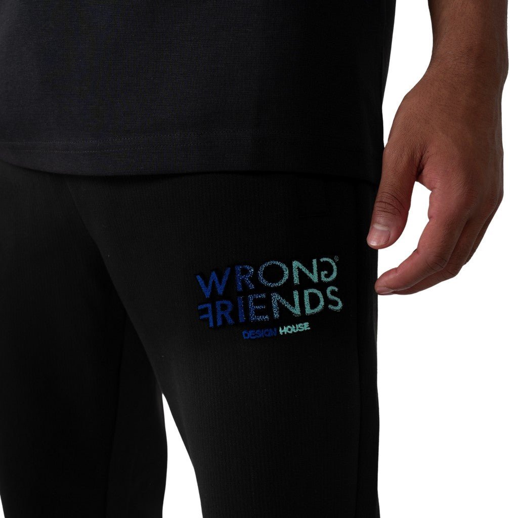 Wrong Friends SIMI VALLEY JOGGER - BLACK/BLUE Zwart