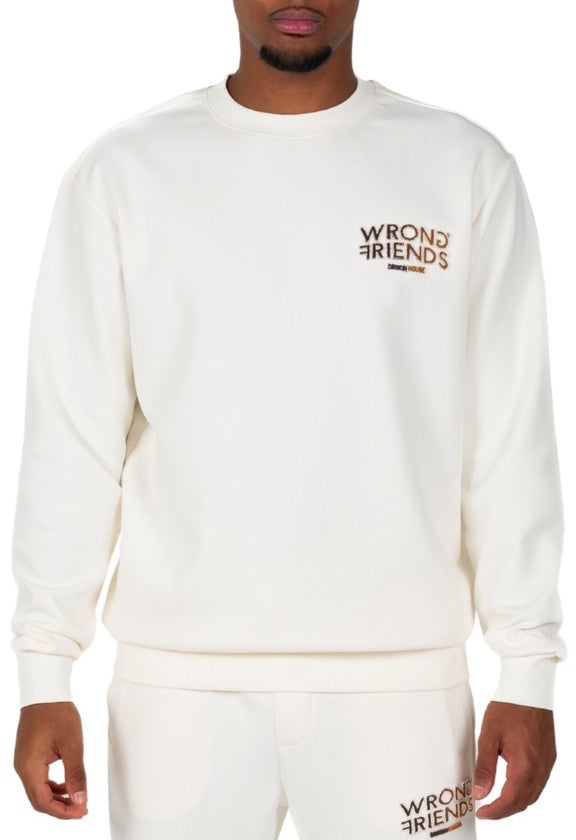 Wrong Friends SIMI VALLEY SWEATER - BEIGE/BROWN Beige