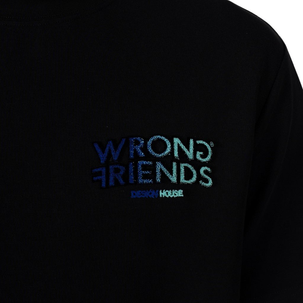 Wrong Friends SIMI VALLEY SWEATER - BLACK/BLUE Zwart