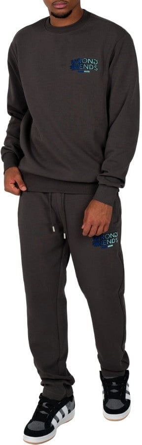Wrong Friends SIMI VALLEY SWEATER - GREY/BLUE Grijs