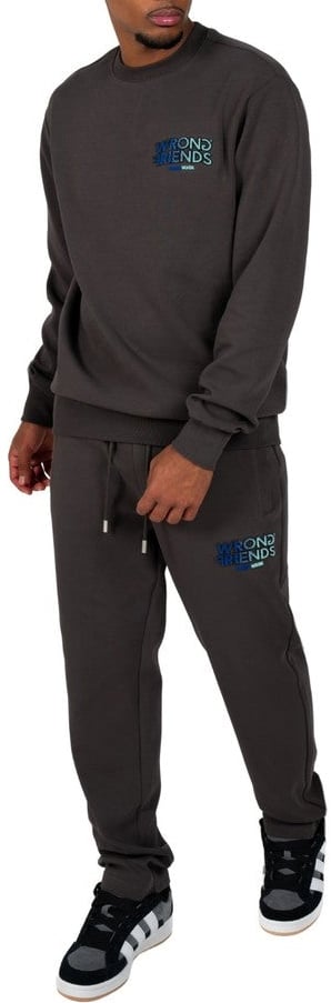 Wrong Friends SIMI VALLEY SWEATER - GREY/BLUE Grijs