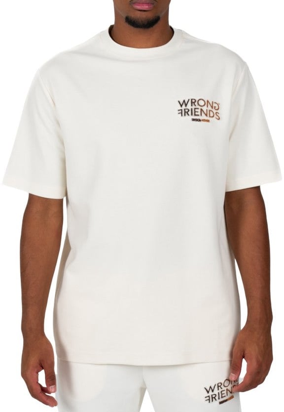 Wrong Friends SIMI VALLEY T-SHIRT - BEIGE/BROWN Beige