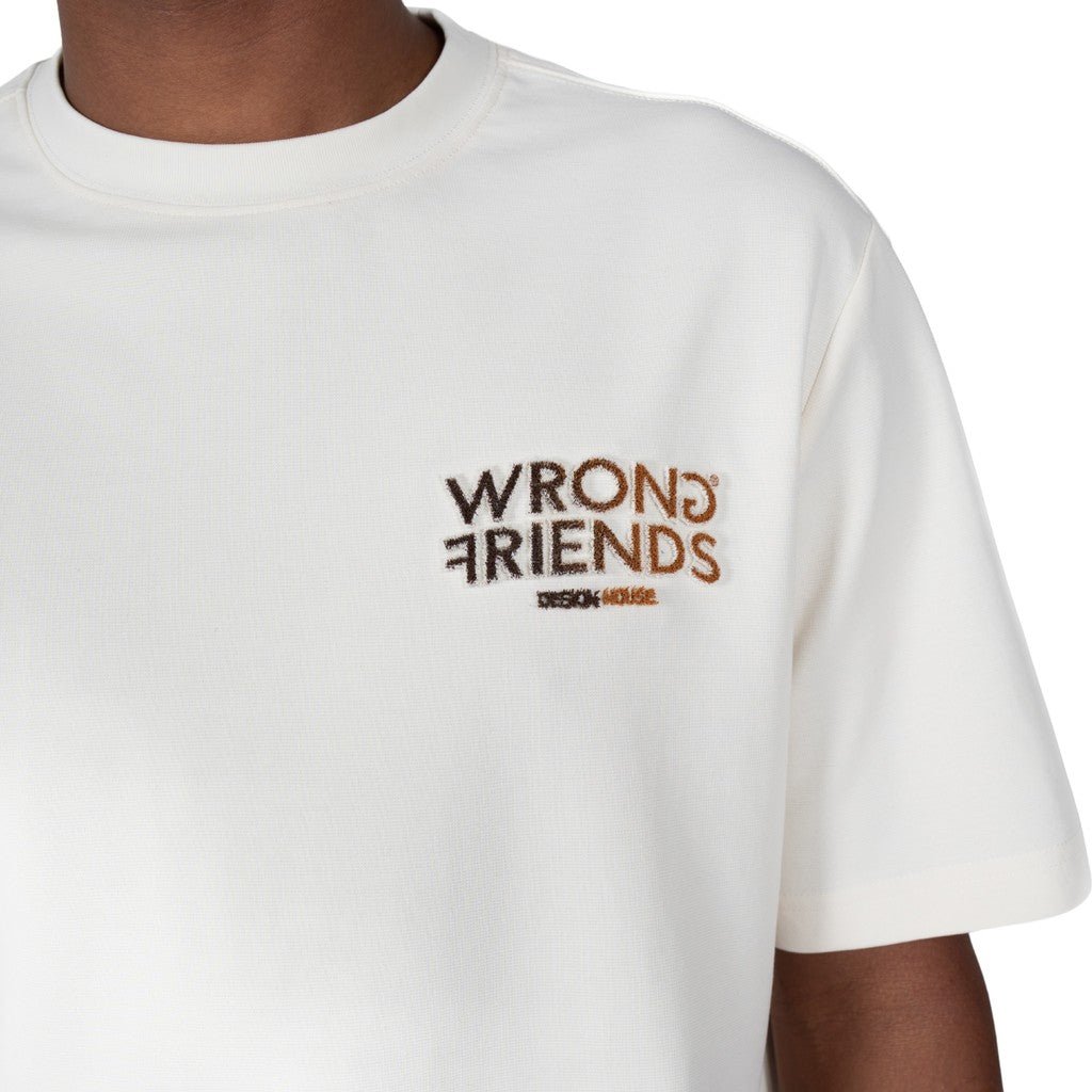 Wrong Friends SIMI VALLEY T-SHIRT - BEIGE/BROWN Beige