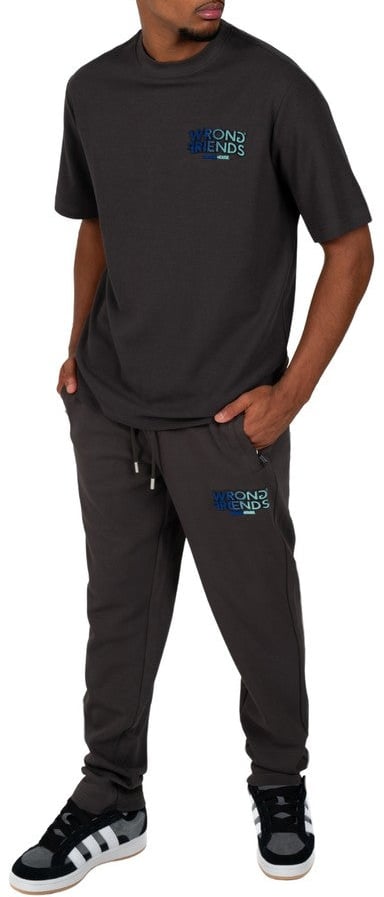 Wrong Friends SIMI VALLEY T-SHIRT - GREY/BLUE Grijs