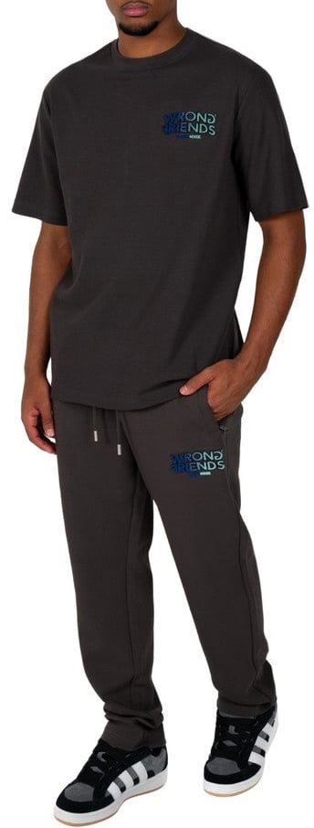 Wrong Friends SIMI VALLEY T-SHIRT - GREY/BLUE Grijs