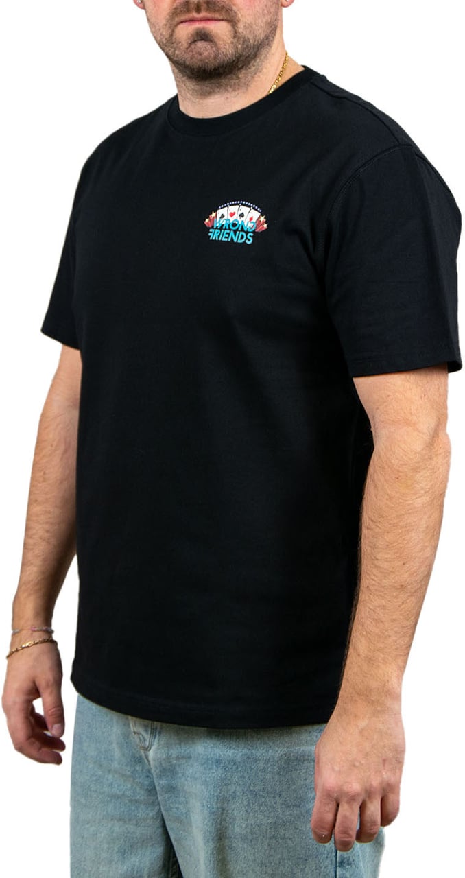 Wrong Friends LAS VEGAS Sloan T-Shirt Zwart