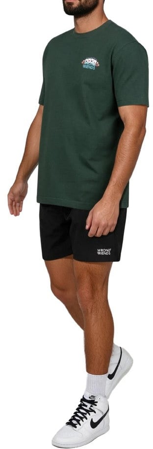 Wrong Friends SLOAN T-SHIRT - DARK GREEN Groen
