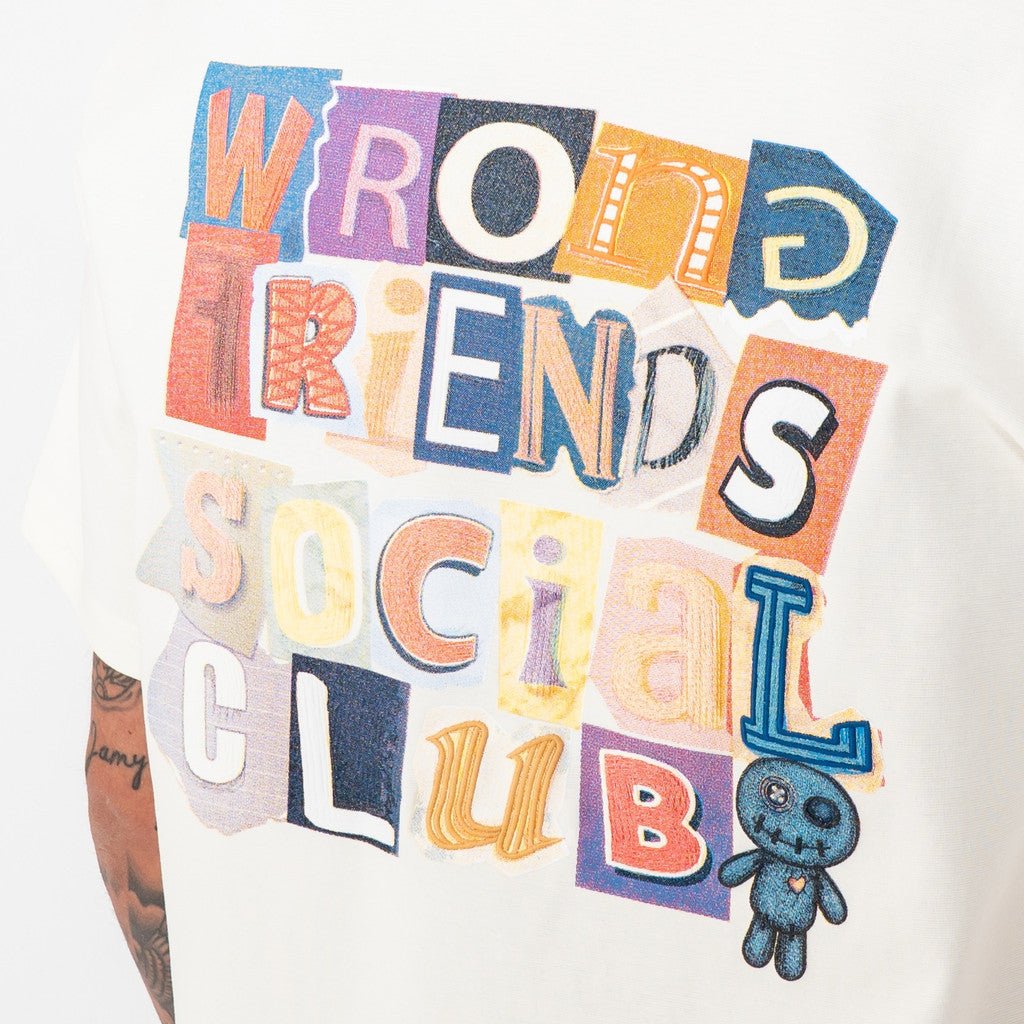 Wrong Friends SOCIAL CLUB T-SHIRT - COCONUT WHITE Wit