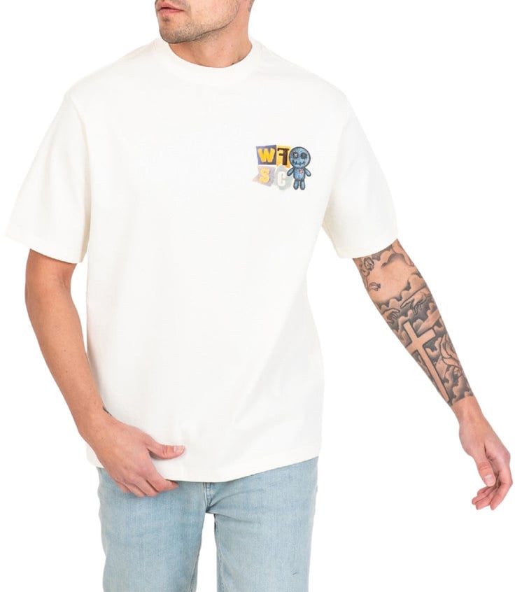 Wrong Friends SOCIAL CLUB T-SHIRT - COCONUT WHITE Wit