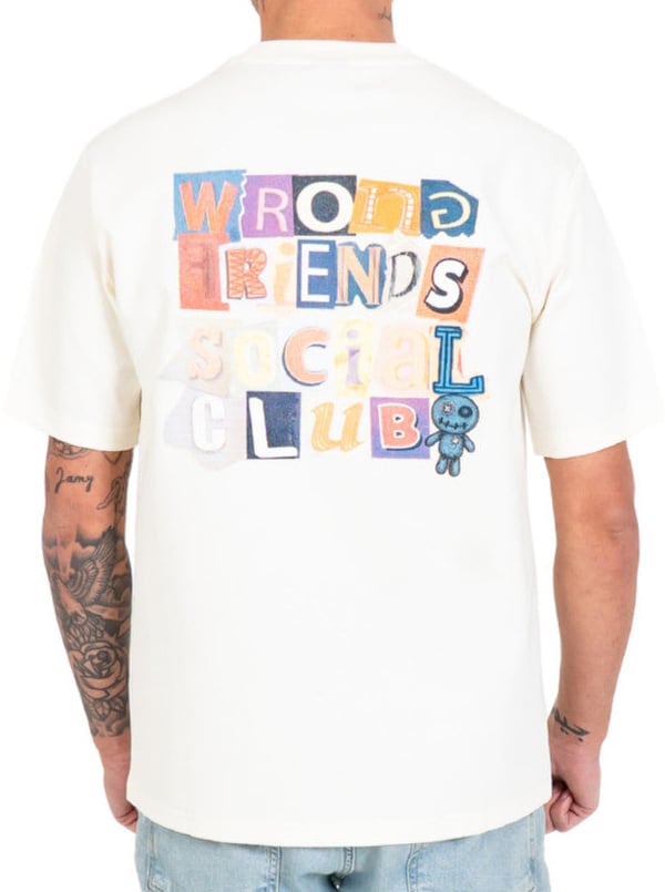Wrong Friends SOCIAL CLUB T-SHIRT - COCONUT WHITE Wit