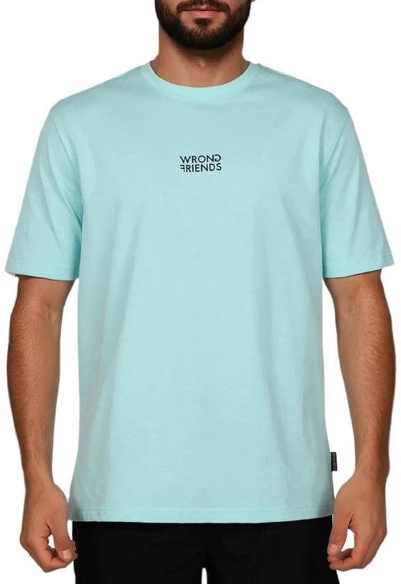Wrong Friends SPRING VALLEY T-SHIRT - LIGHT BLUE Blauw