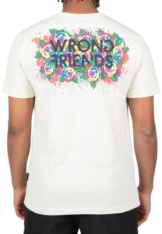 Wrong Friends TAMBA ROSES T-SHIRT - COCONUT WHITE Wit