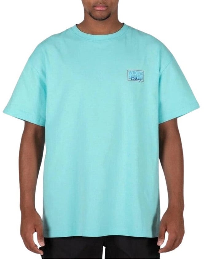 Wrong Friends TIRANA OVERSIZED T-SHIRT - BLUE Blauw