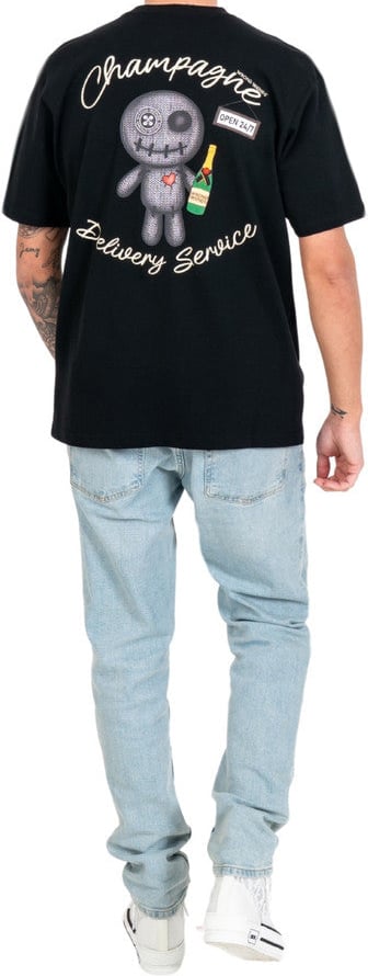 Wrong Friends TULSA T-SHIRT - BLACK Zwart