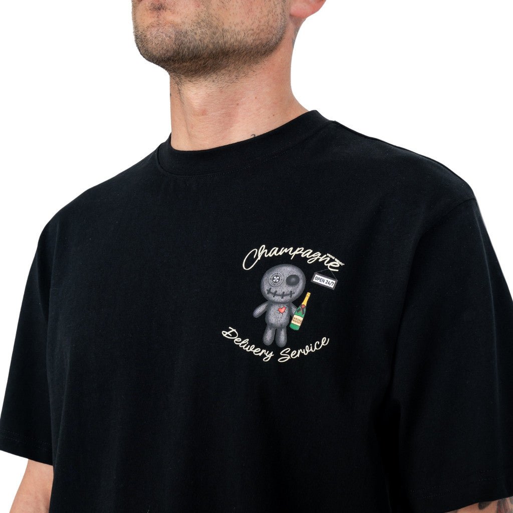 Wrong Friends TULSA T-SHIRT - BLACK Zwart