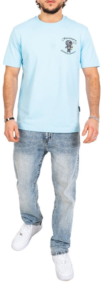 Wrong Friends TULSA T-SHIRT - LIGHT BLUE Blauw
