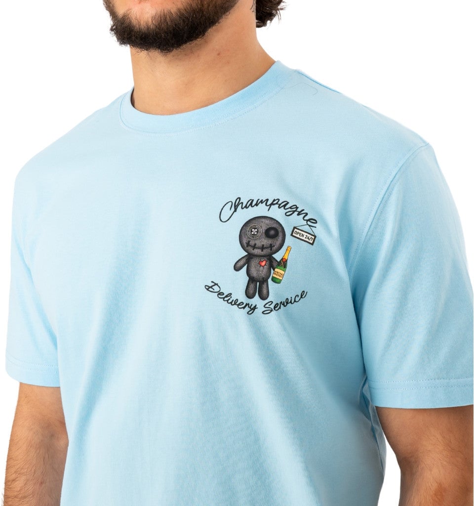 Wrong Friends TULSA T-SHIRT - LIGHT BLUE Blauw