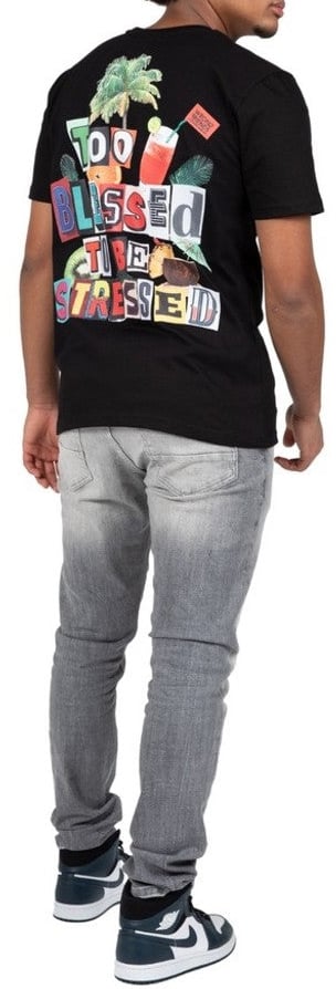 Wrong Friends TULUM T-SHIRT - BLACK Zwart