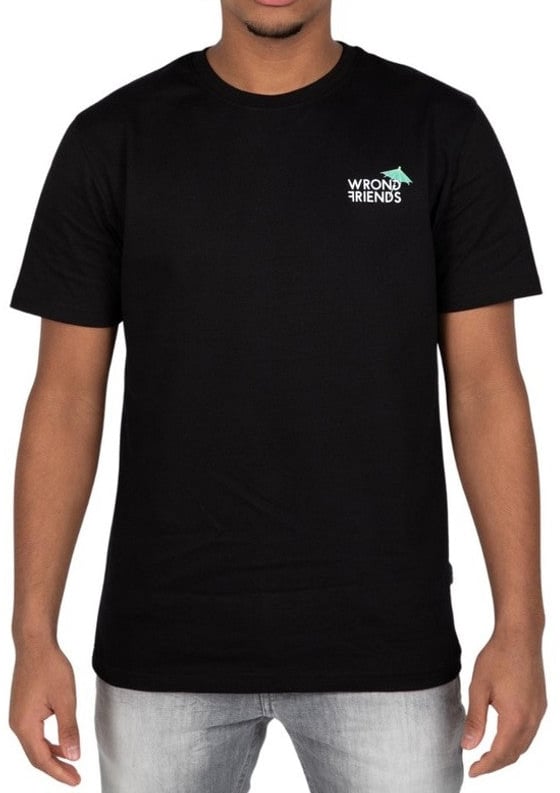 Wrong Friends TULUM T-SHIRT - BLACK Zwart