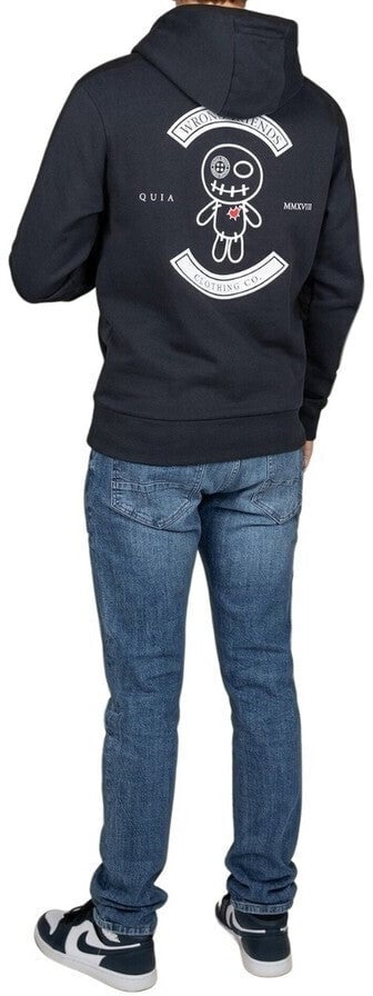 Wrong Friends VERONA HOODIE - ANTHRACITE Zwart