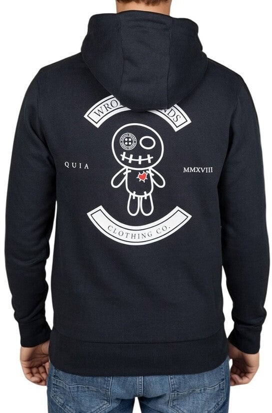 Wrong Friends VERONA HOODIE - ANTHRACITE Zwart