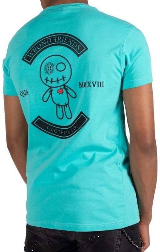 Wrong Friends VERONA T-SHIRT - TURQUOISE Blauw