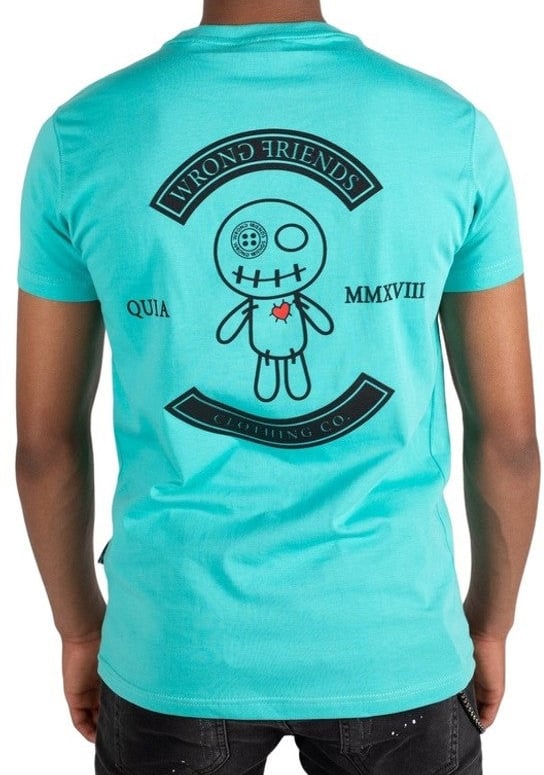 Wrong Friends VERONA T-SHIRT - TURQUOISE Blauw