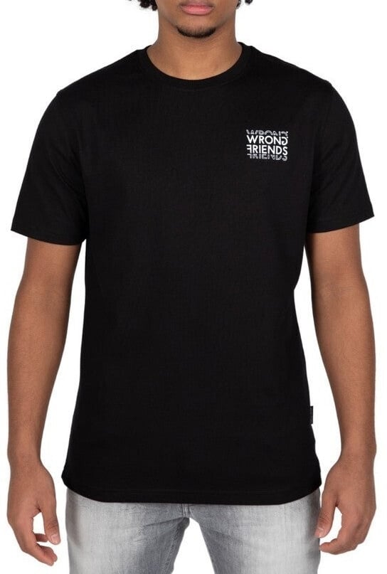 Wrong Friends VICHY T-SHIRT - BLACK Zwart
