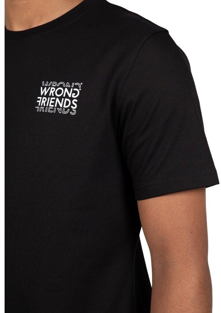 Wrong Friends VICHY T-SHIRT - BLACK Zwart