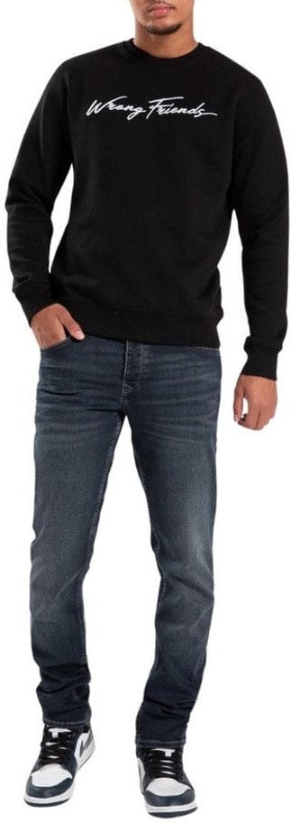 Wrong Friends VIGO SWEATER - BLACK Zwart