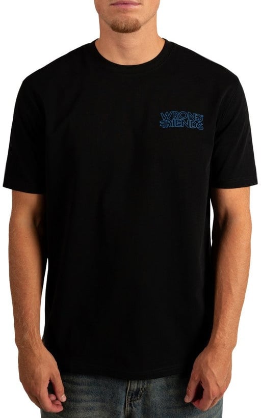 Wrong Friends WALDEN T-SHIRT - BLACK Zwart