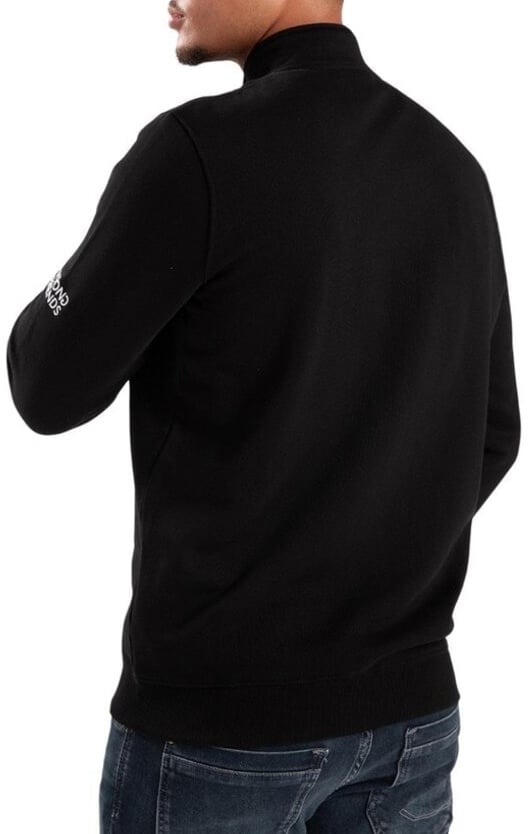Wrong Friends WELS FULL ZIPPED SWEATER - BLACK Zwart