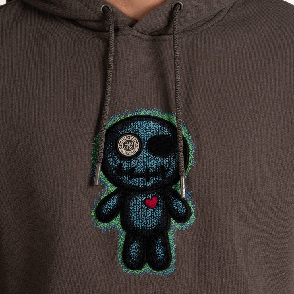 Wrong Friends WILLIAMS HOODIE - GREY Grijs