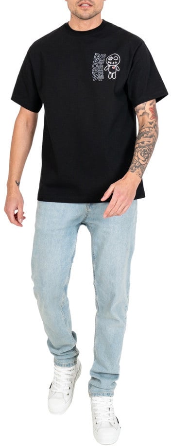 Wrong Friends ZICAT T-SHIRT - BLACK Zwart