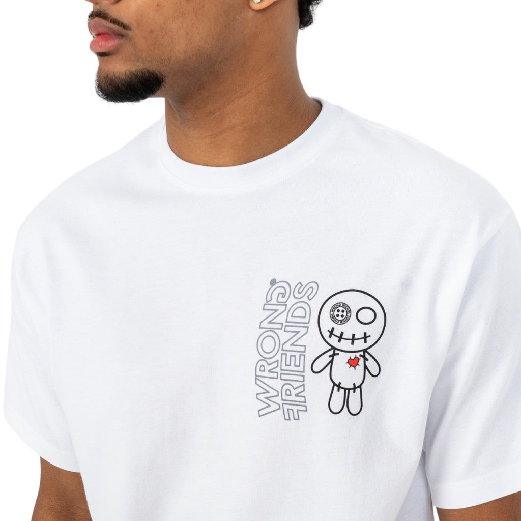 Wrong Friends ZICAT T-SHIRT - WHITE Wit