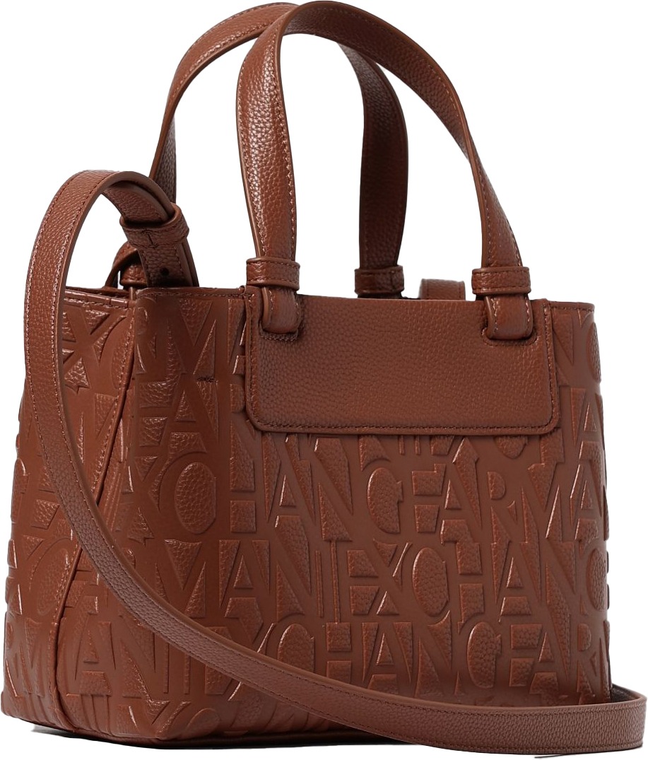 Armani Exchange Liz Pebble Tote Bruin