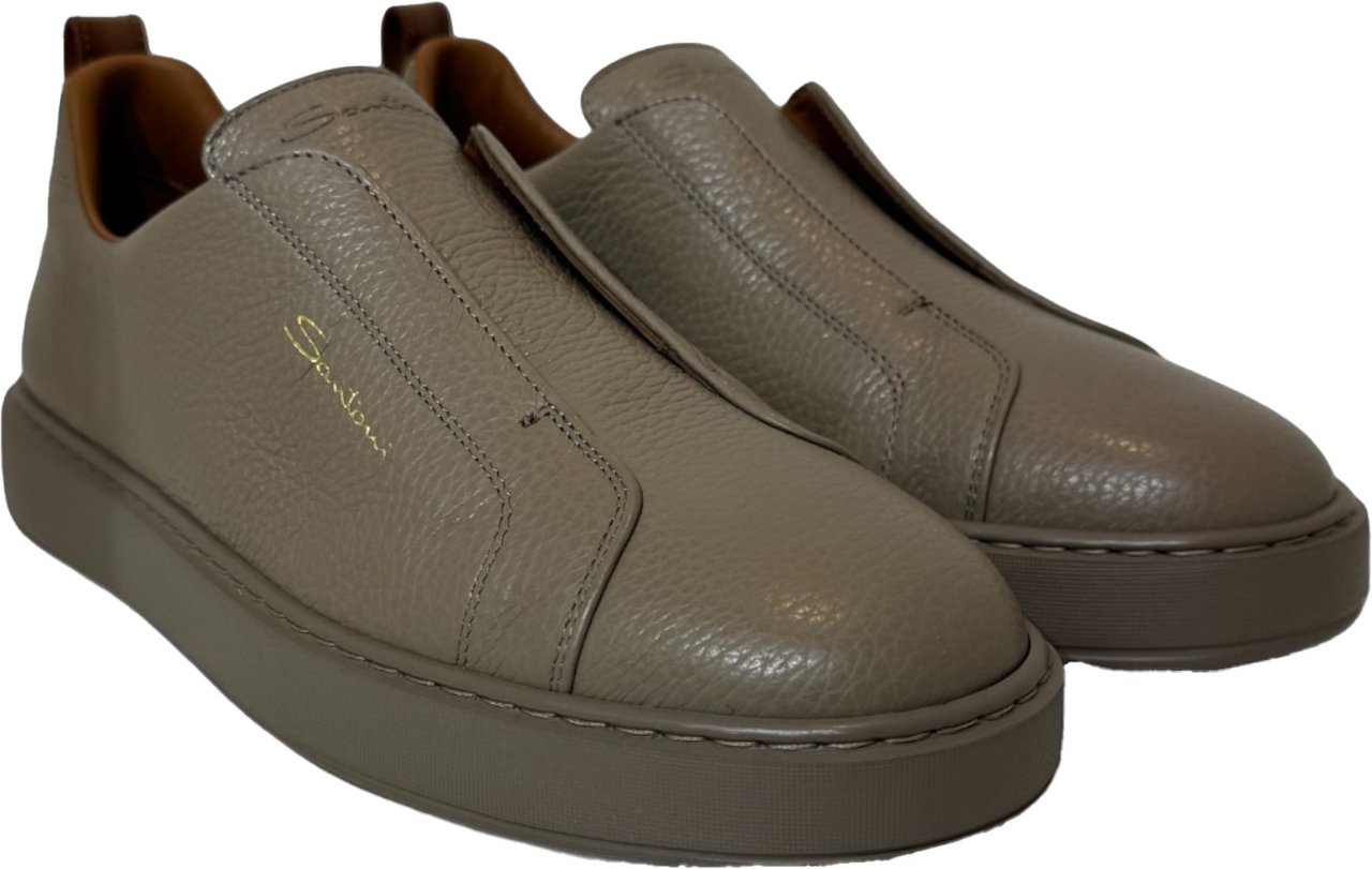 Santoni Instapper Victory Leer Taupe Taupe