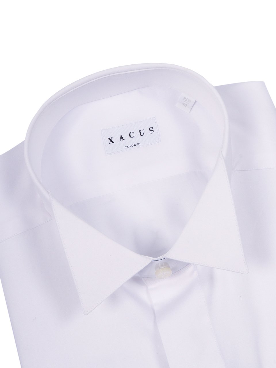 Xacus White Camicia Pointed Collar Shirt Wit