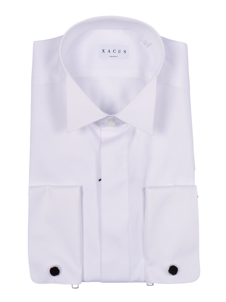 Xacus White Camicia Pointed Collar Shirt Wit