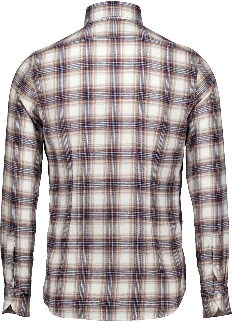 Xacus Washed Shirt Lange Mouw Overhemden Bruin 721ml/31306 Bruin