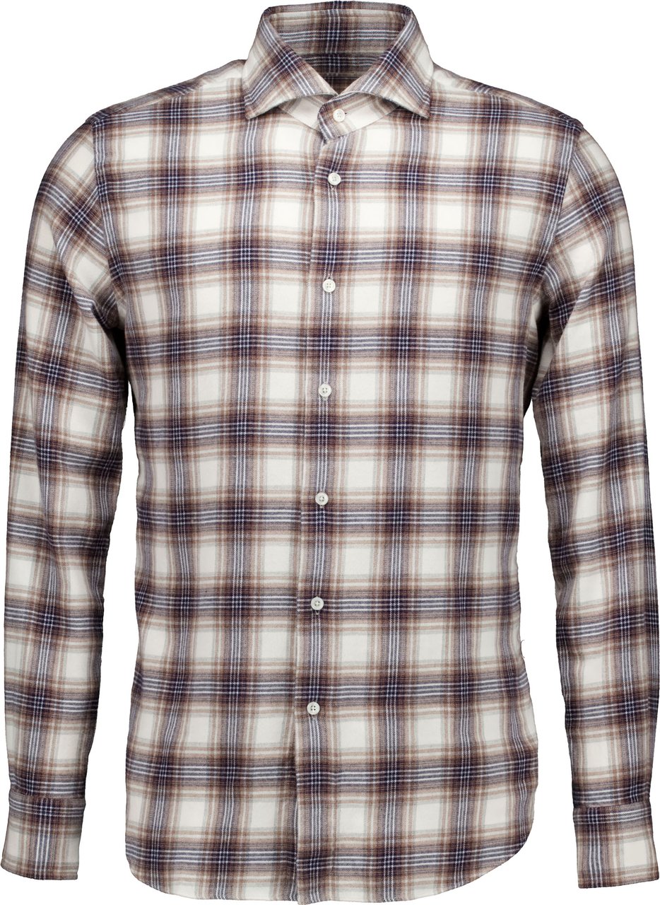 Xacus Washed Shirt Lange Mouw Overhemden Bruin 721ml/31306 Bruin