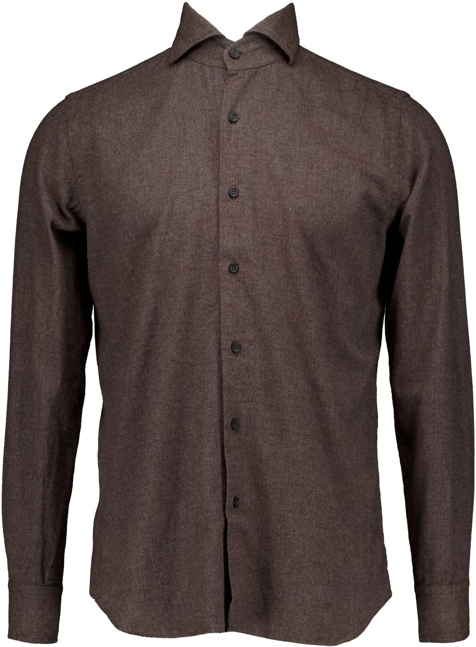 Xacus Xacus Washed Shirt Lange Mouw Overhemden Bruin 721ml/91175 Bruin