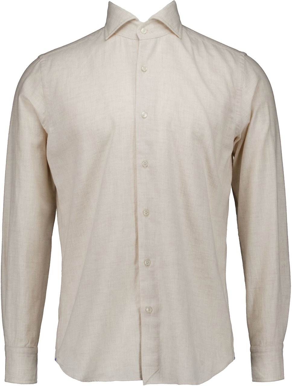 Xacus Xacus Washed Shirt Lange Mouw Overhemden Ecru 721ml/91175 Wit