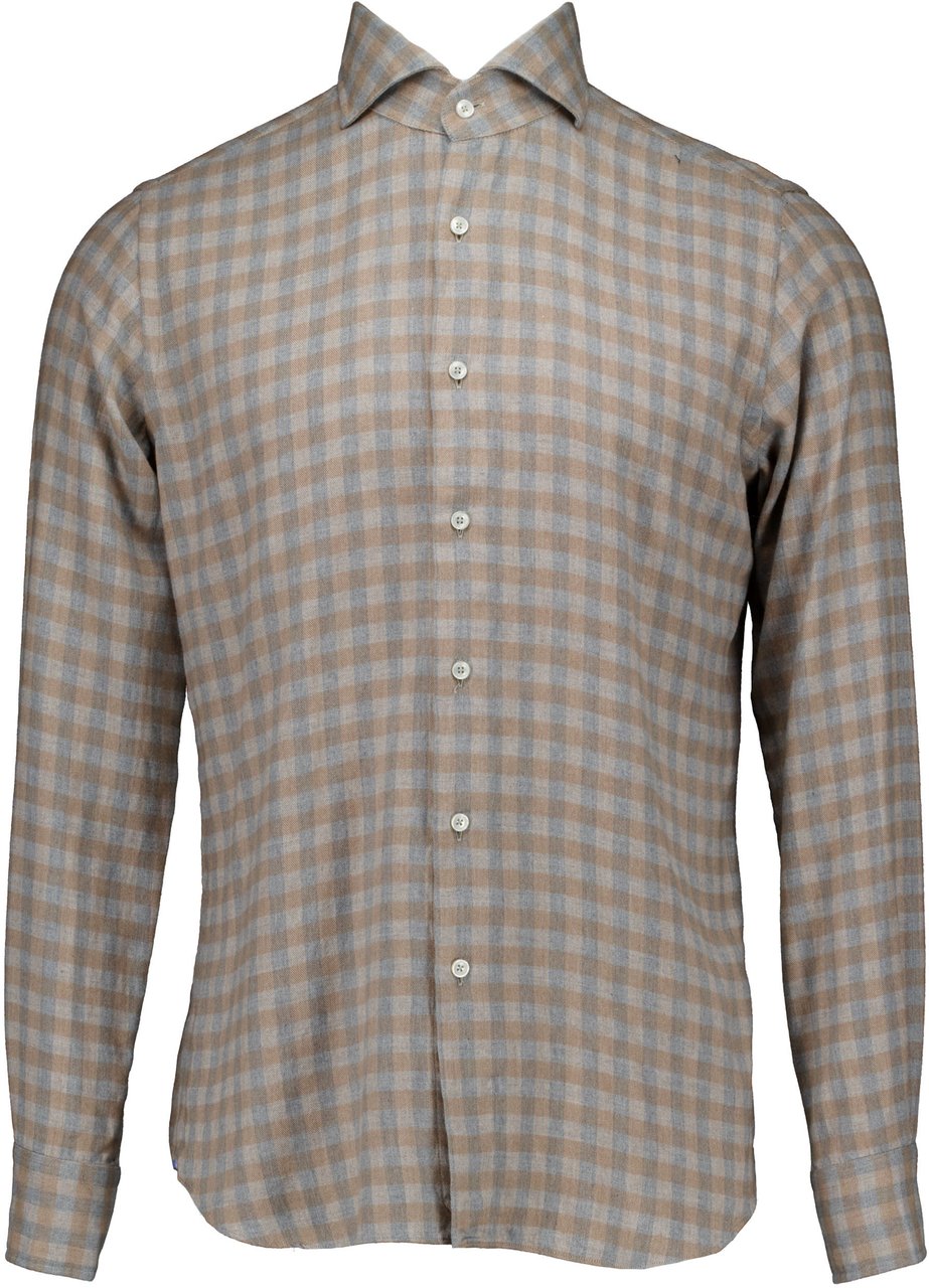 Xacus Xacus Washed Shirt Lange Mouw Overhemden Beige 721ml/91338 Beige
